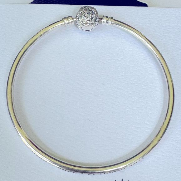 PANDORA Disney Beauty and the Beast Bracelet with Rose Clasp 590748CZ 7.5” - Picture 3 of 7